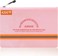 JUNDUN Fireproof Document Bag, 14.2”x 10.0”Waterproof and Fireproof Money Bag by JUNDUN