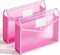 2 Pack Plastic Expanding File Folder, Transparent envelopes by XingDuing