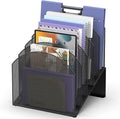 File Organizer for Desk, 5-Section Mesh Mail Holder, mail organizer and folder by Unknown