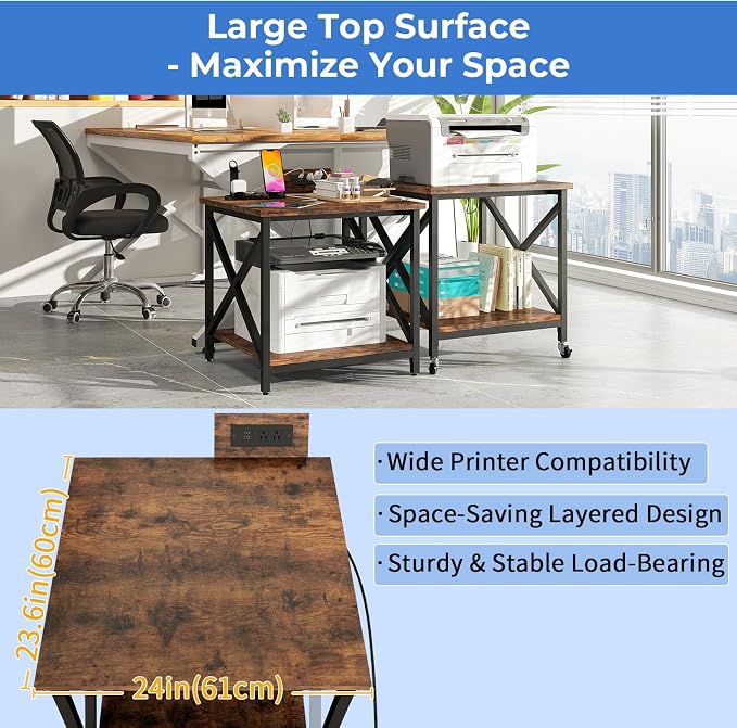 METYERRY Large Printer Stand - Image 7