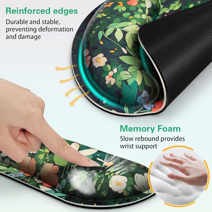 Ergonomic Keyboard Wrist Rest, Mouse Pad - Image 3