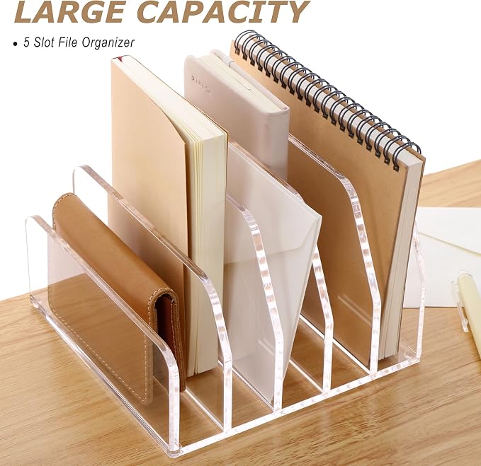 SANRUI Acrylic Desk Mail Organizer Sorters - Image 3