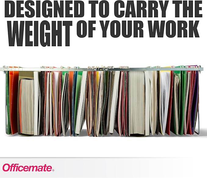 Officemate Hanging File Frame, Letter Size, Adjustable 14 to 18-Inches - Image 4