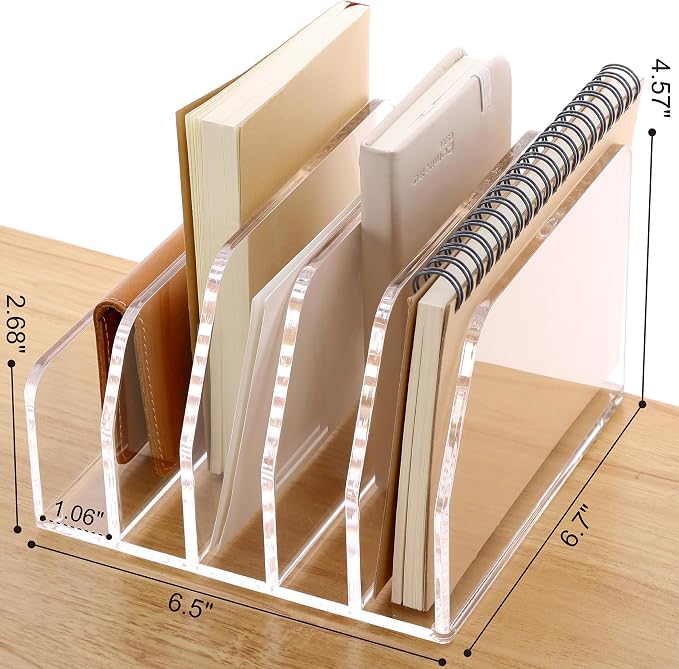 SANRUI Acrylic Desk Mail Organizer Sorters - Image 2