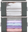 Large Storage Bags, 2 Pack Clothes Storage Bins Foldable Closet Organizers by BuddingJoy-BuildaJoyfulLifeforYou
