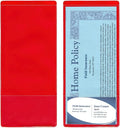StoreSMART® - Red Plastic Policy/Lotto Ticket Holders - 300-Pack - INS30-R-300 by StoreSMART