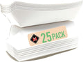 Mr Miracle 7 Inch Paper Hot Dog Tray in White. Pack of 25. Disposable, by MrMiracle