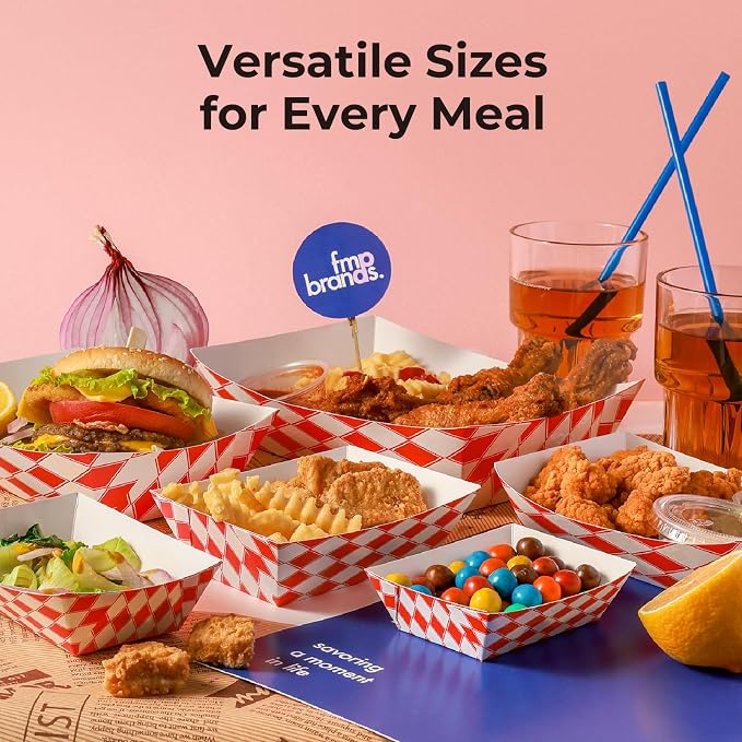 Fit Meal Prep [250 Pack 0.25 lb Paper Food Boats Heavy Duty Disposable Food - Image 7