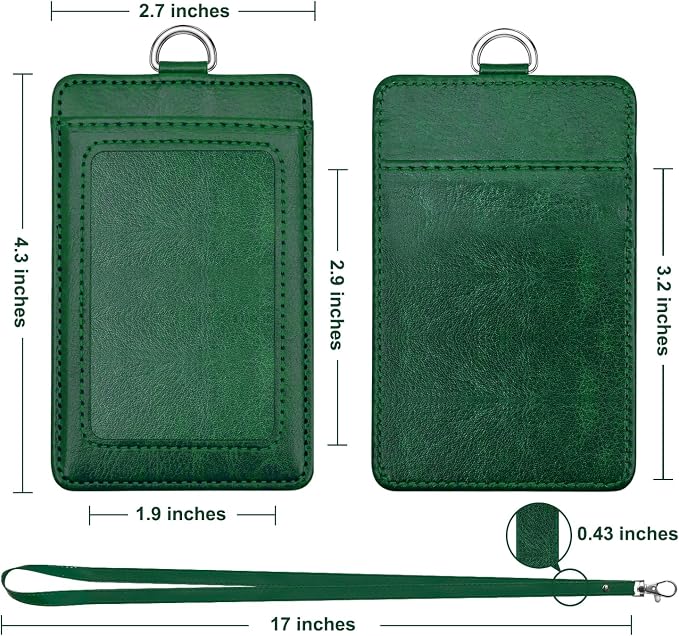 Life-Mate ID Badge Holder with 1 Clear ID Window, 1 Credit Card Slot and PU - Image 5