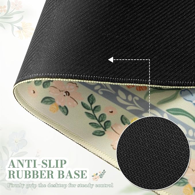 iCasso Desk Matt for Desktop, Desk Pad Mat, XXL Large Mouse Pad, Anti-Slip Big - Image 4