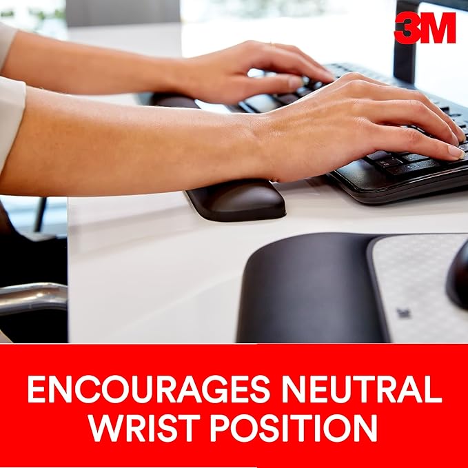 3M Gel Wrist Rest for Keyboards, Soothing 3M Gel Technology and Satin Smooth - Image 2