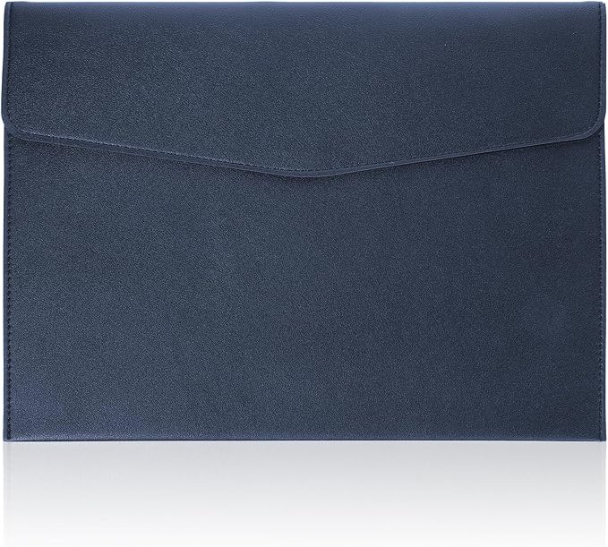 Leather Document Folder, A4 File Document Holder Waterproof Portfolio Envelope by Unknown