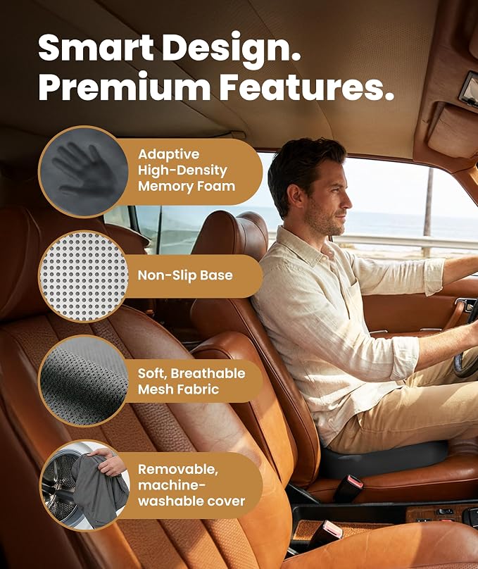 Everlasting Comfort Doctor Recommended Memory Foam Seat Cushion - Image 4