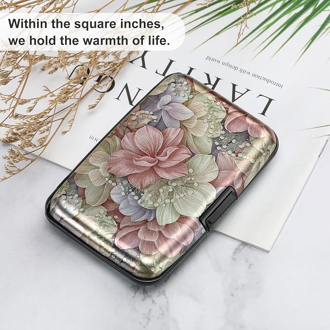ELFISH Mini RFID Aluminum Wallet Credit Cards Holder Business Card Case Metal - Image 6