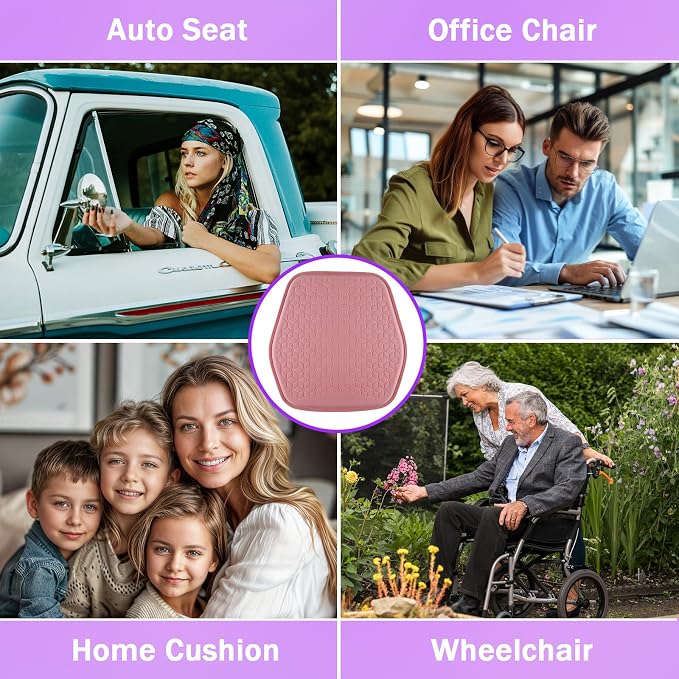Thin Gel Seat Cushion for Car Seat, Office Chair, Wheelchair, Golf Cart - Image 6