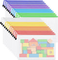 24pcs Mesh Zipper Pouch Bags, A3 Large Size 8 Colors Plastic Zipper Bags by Unknown