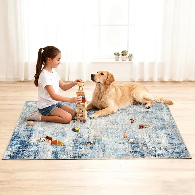 Office Chair Mat for Hardwood Tile Floor, Machine Washable Office Area Carpet - Image 7