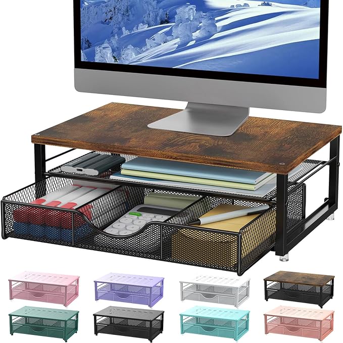 gianotter Computer Monitor Stand Riser, office organizer by gianotter