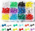 Hudinsun 12 Colors 150 Pcs Push Pins, Standard Thumb Tacks Steel Point and by Unknown