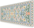 iCasso Aesthetic Floral Desk Mat, L Mouse Pads, Anti-Slip Mousepad by iCasso