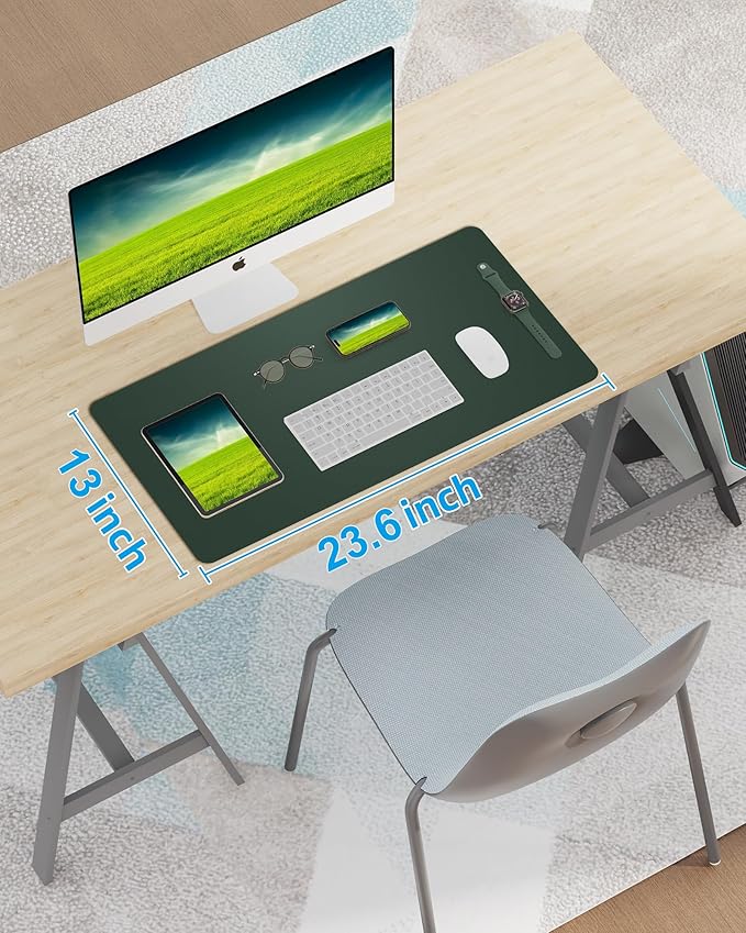 Non-Slip Desk Pad, Mouse Pad, Waterproof PU Leather Desk Protector, Ultra Thin - Image 7