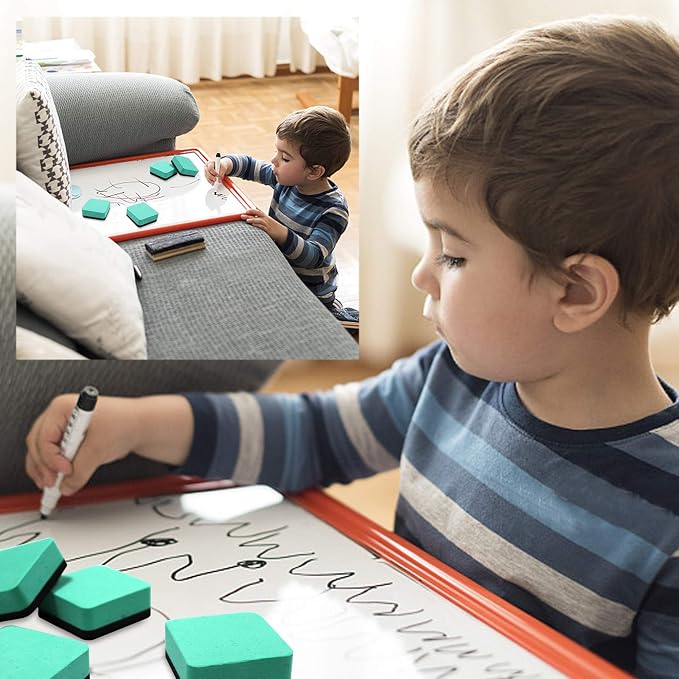 Mini Dry Erase Erasers, IHPUKIDI 48 Pack Magnetic Whiteboard Dry Erasers - Image 3