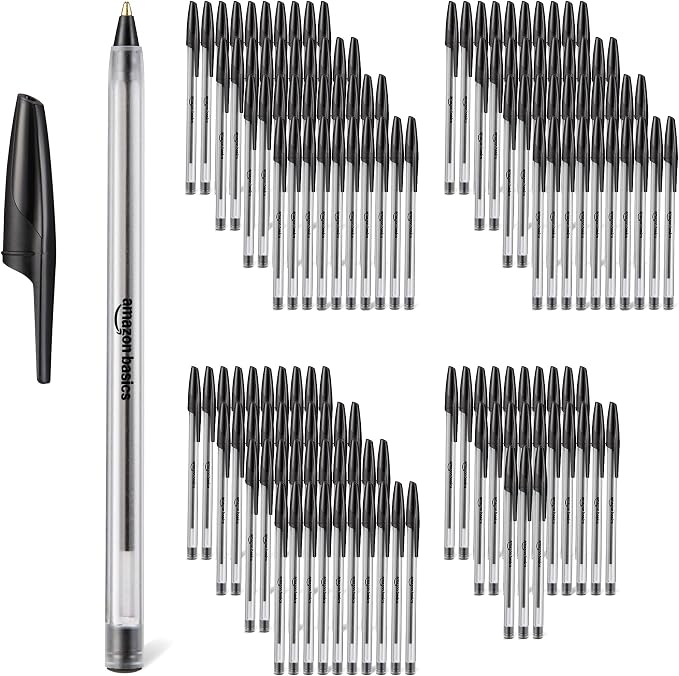 Amazon Basics Ballpoint Pens, Medium Point 1.0mm by AmazonBasics