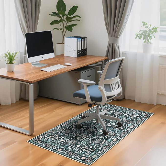 Office Chair Mat for Hardwood Tile Floor, Machine Washable Office Area Carpet - Image 8