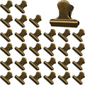 30Pcs 31mm Metal Binder Clips, Mini Bulldog Paper Clamps Bull Clips, Hinge Clips by Unknown