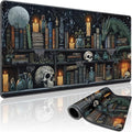 Mystical Gothic Library Large Gaming Mouse Pad 31.5"x15.7"｜ Vintage Book-Themed by Mcapirivo