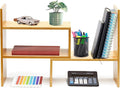 RoyalHouse Natural Bamboo Desktop Organizer, Attractive Design, Stand Shelf by RoyalHouse