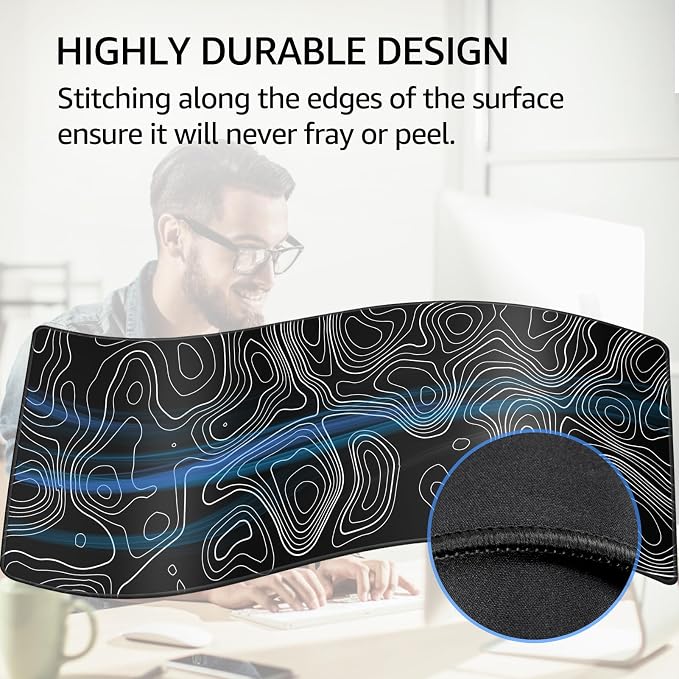 KTRIO Large Gaming Mouse Pad, Desk Mat, 31.5 x 11.8 in - Image 3