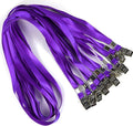 Bird Fiy Black Lanyards 100 Pack 34" Premium Lanyard Bulldog Clips Bulk Nylon by BirdFiy