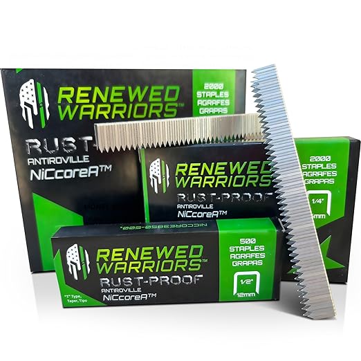 NiCcoreA Rustproof Staples T50 18 Gauge Stainless Steel Staples by RenewedWarriors