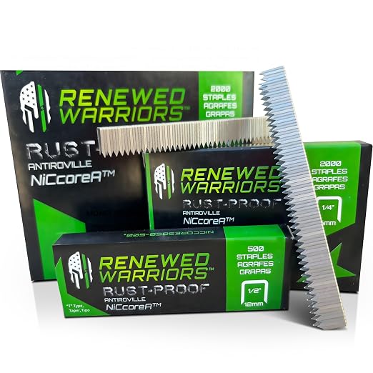 NiCcoreA Rustproof Staple Gun Staples by RenewedWarriors