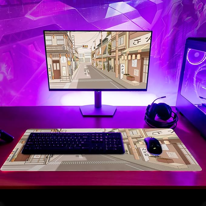 Tokyo Street Mouse Pad Anime Japanese Desk Mat Kawaii Large Gaming Mousepad XL - Image 6
