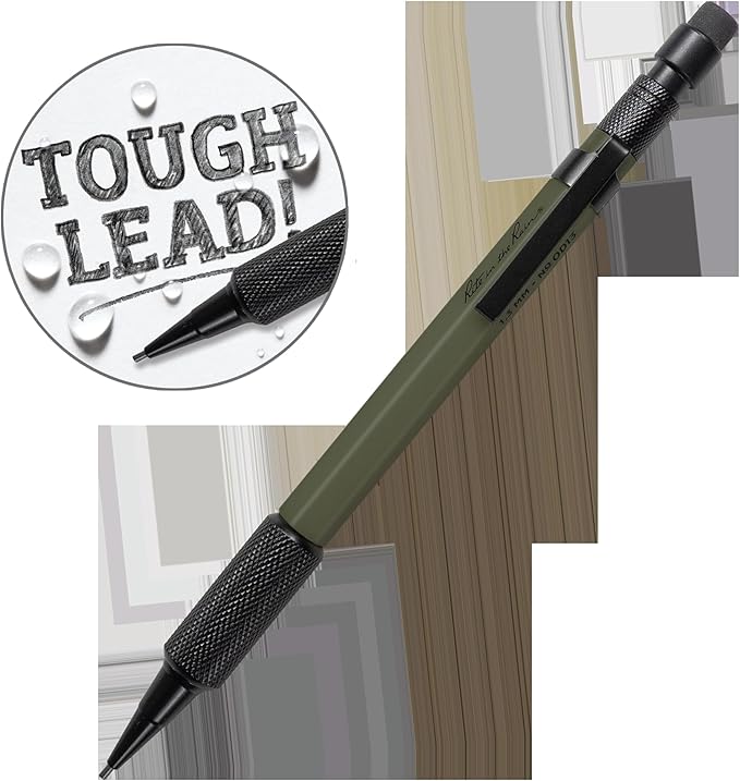 Rite in the Rain Weatherproof Mechanical Pencil, Olive Drab Barrel, 1.3mm Black - Image 3