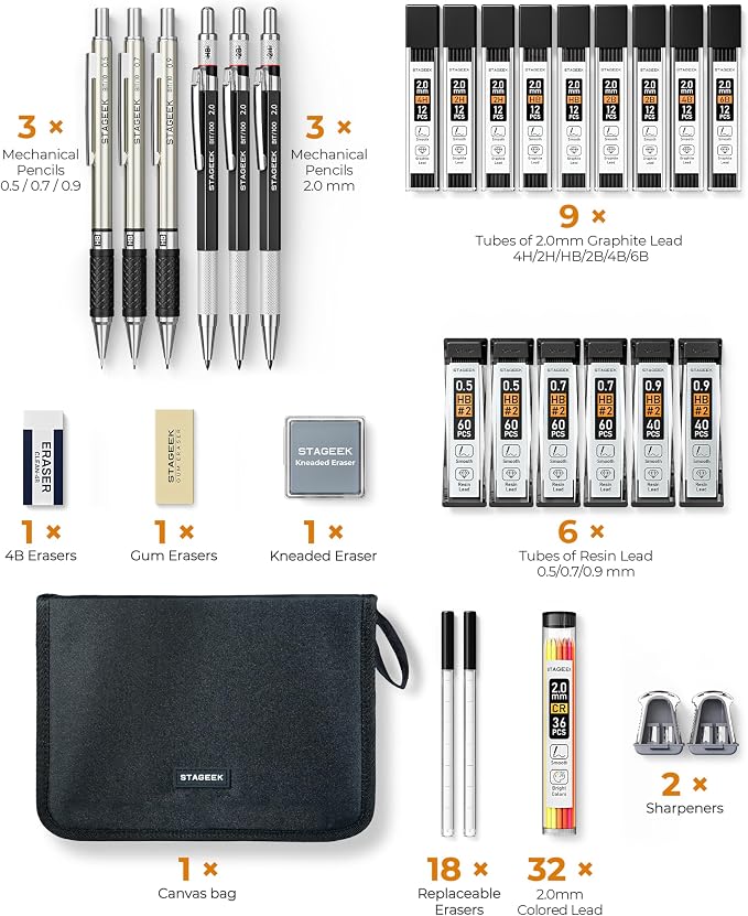 STAGEEK Drawing Pencil Set - Image 8