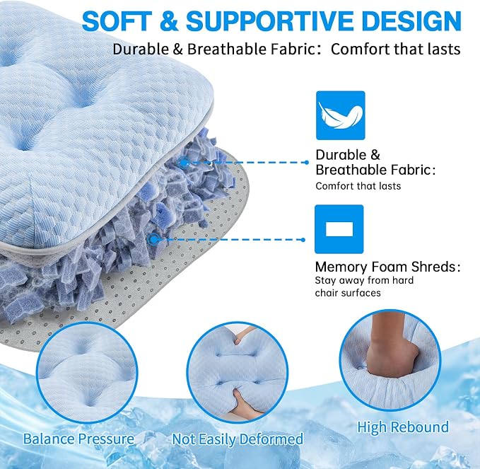 BETU Cooling Chair Cushions Set of 4, 3.5” Thick Seat Cushions, Breathable - Image 5