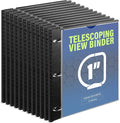 WOT I 12-Pack Telescoping 3 Ring Binder 1 Inch, Expandable Flexible Binder by WOTI