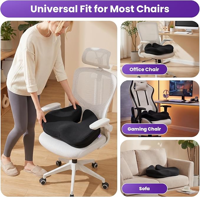 ZZ-WELL Seat Cushion for Office Chairs, 21.2 Inches | Coccyx Cushion for - Image 4