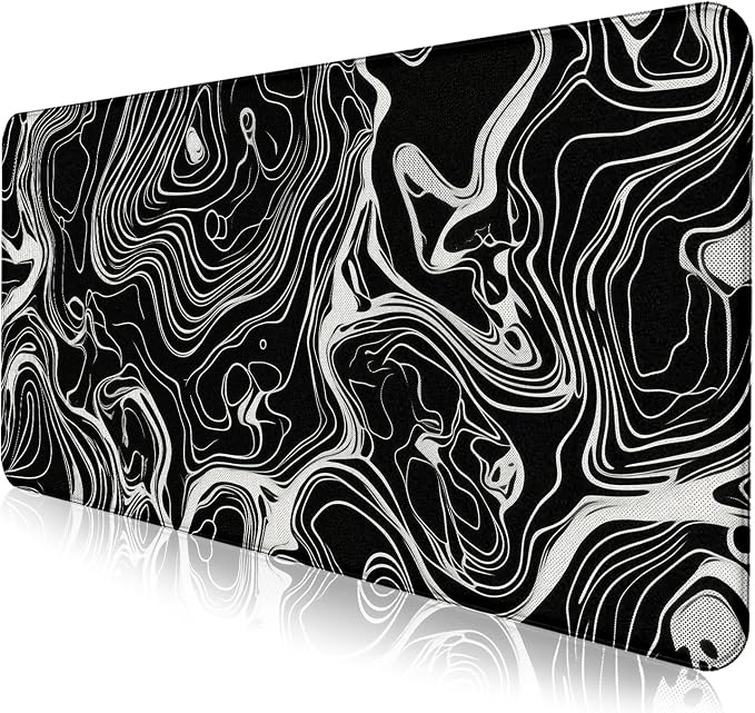 Marble Patterned XL Gaming Mouse Pad, Suitable by LQFIWSS