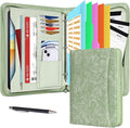 Leathario Portfolio Binder, Includes 10 Sheet Protectors and 3 Notepads by Leathario