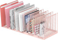 9-Section Desk File Organizer, Vertical File Holder, Mesh Desktop File Folder by JMHUD