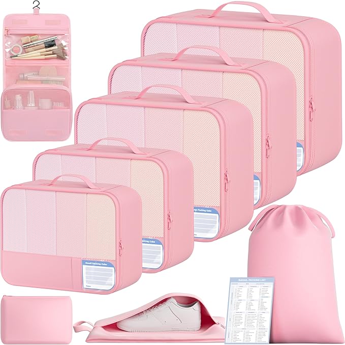 BAGAIL 9 Set Packing Cubes by BAGAIL