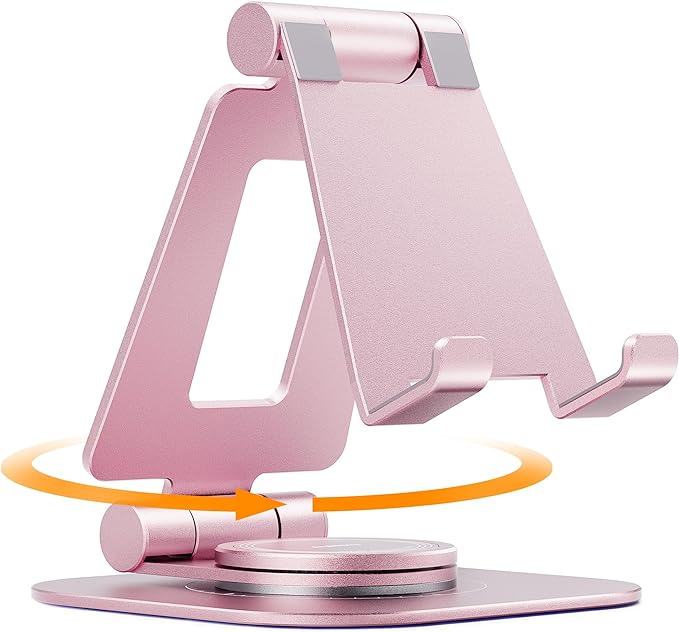 Nulaxy Rotatable Cell Phone Stand, Fully Adjustable Foldable Desktop Phone by Nulaxy