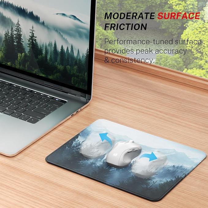 MROCO 3-Pack Mouse Pads, 30% Larger Surface, 8.5 x 11 in, Cloud Forest | - Image 2
