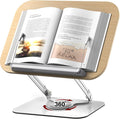 Adjustable Book Stand for Reading – Durable Build Quality, 360° Rotating Base by Pandorama