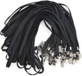 Bird Fiy Black Lanyards 100 Pack Bulk Badge Lanyards by BirdFiy