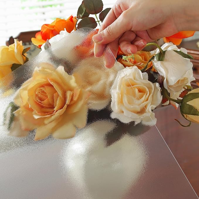OstepDecor 40 x 84 Inch Frosted Table Cover Protector, 2mm Thick Clear Plastic - Image 8